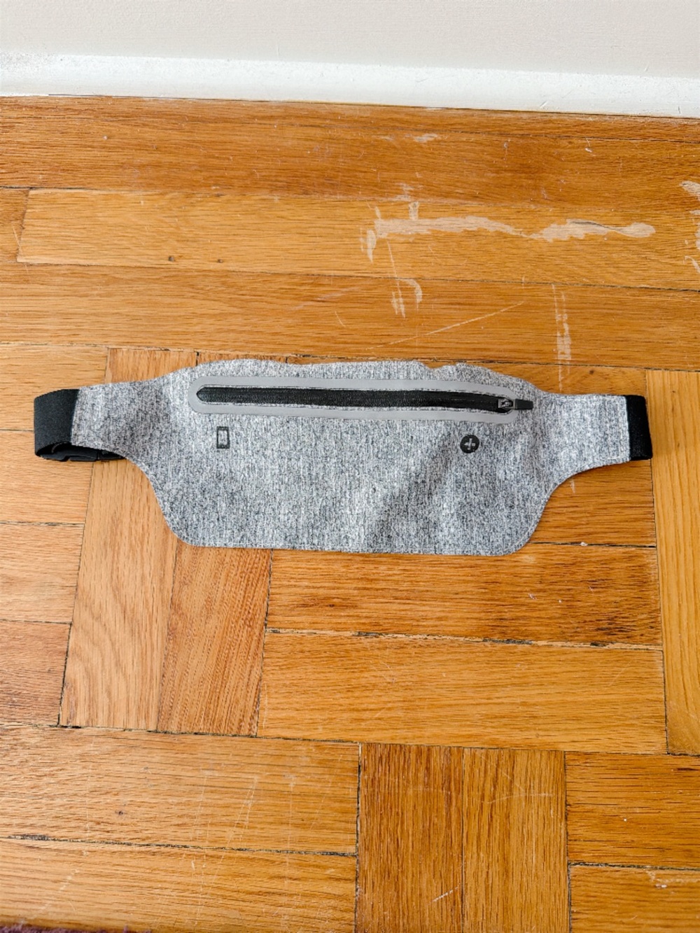 Gray Running Waist Pack - Lightweight Travel Belt